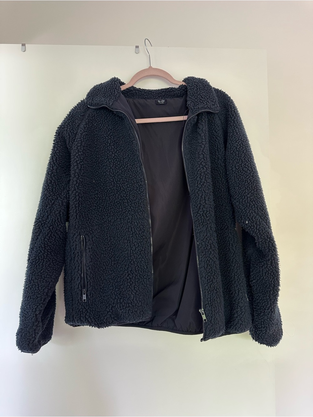 Urban outfitters navy sherpa jacket